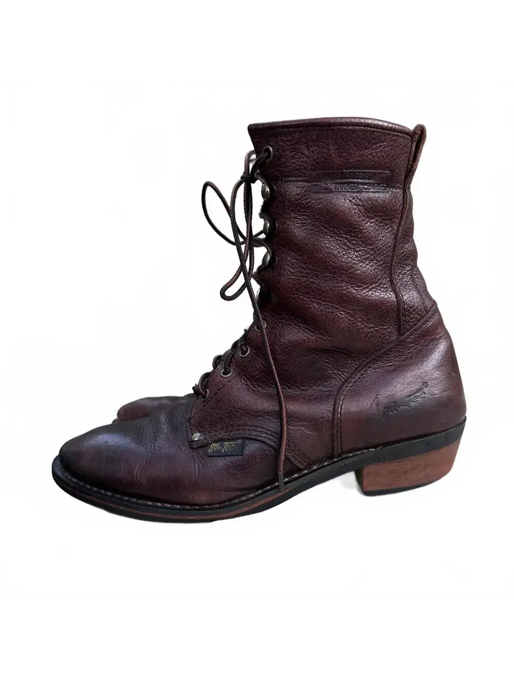 Ad Tec Style 1173 Water Resistant Brown Packer Work Boot Size 10